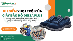 Các ưu điểm vượt trội của giày bảo hộ Delta Plus chính hãng